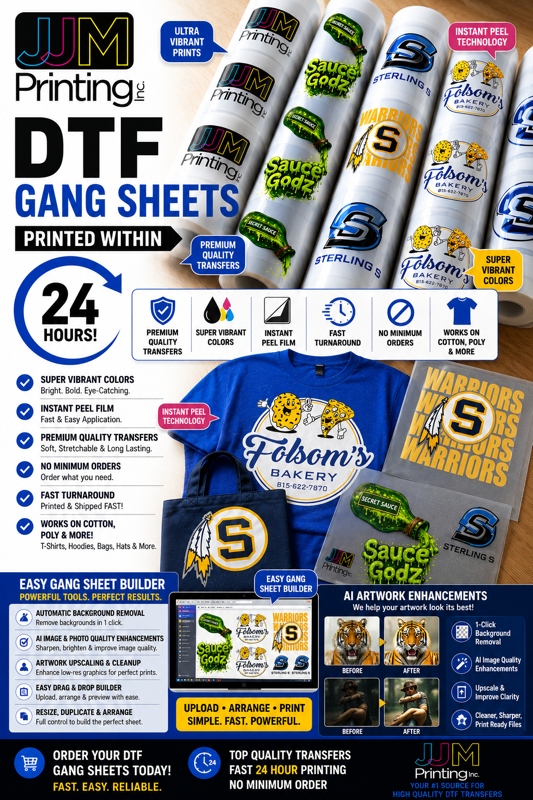 Gang Sheets By Size