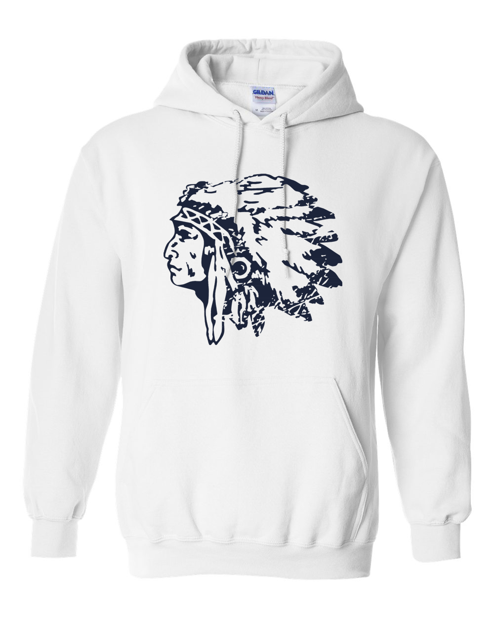 Distressed Warriorhead Hoodie | SHS Spirit Wear