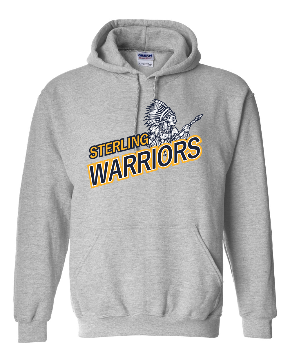 Illustrated Warrior Warriors Hoodie | SHS Spirit Wear