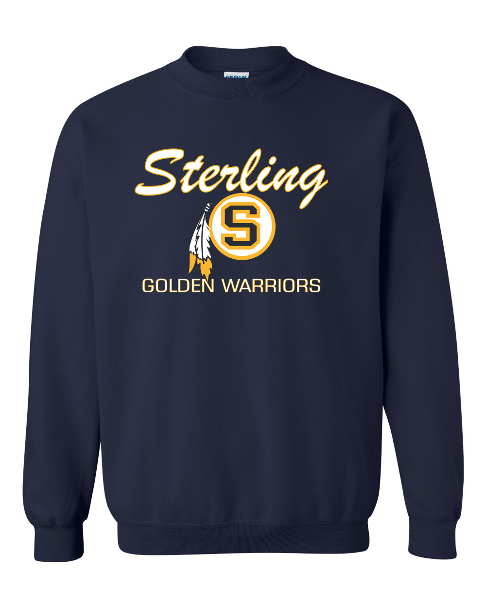 Sterling Golden Warrior SFeather Crewneck Sweatshirt | SHS Spirit Wear