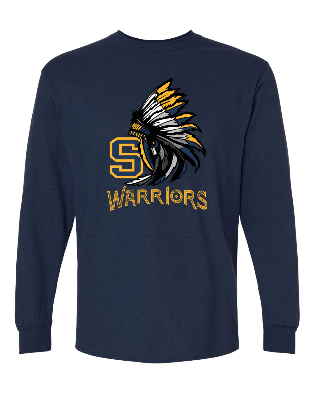 Sterling Warriors Headdress Long Sleeve Shirt | SHS Spirit Wear