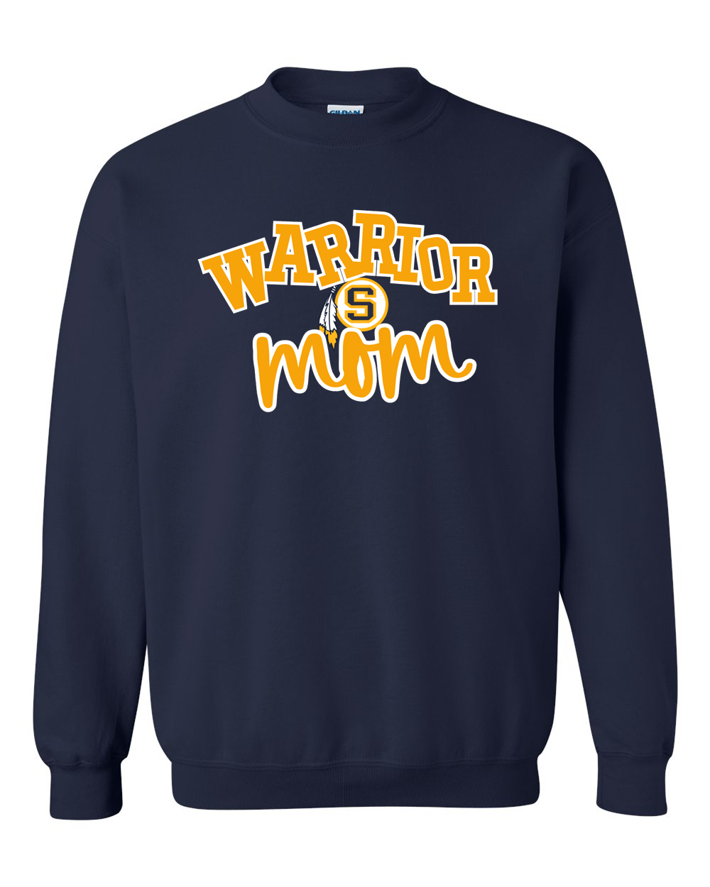 Warrior Mom S Logo Sterling Crewneck Sweatshirt | SHS Spirit Wear