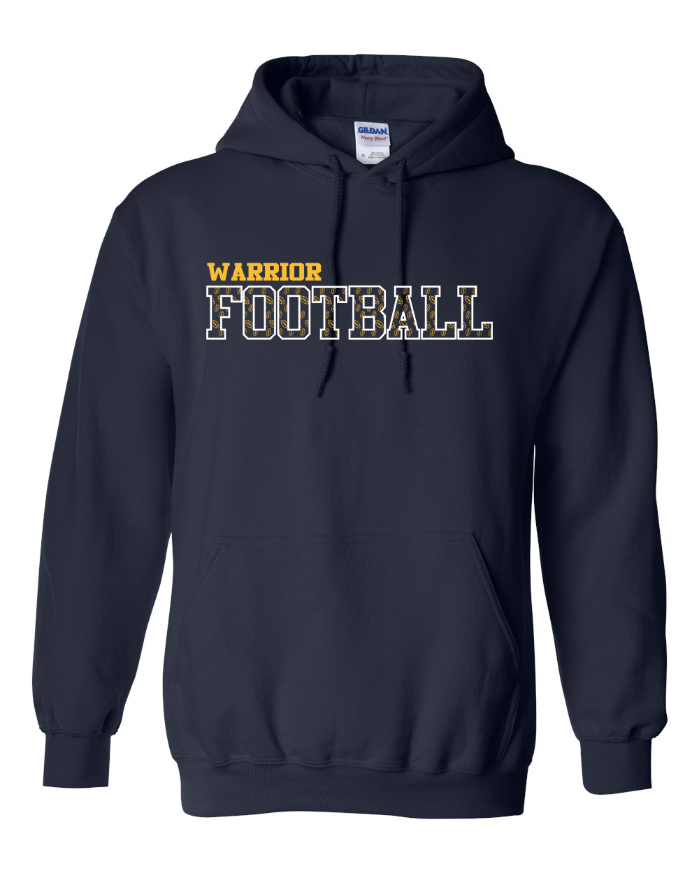 Warrior Football Pattern Hoodie | SHS Spirit Wear