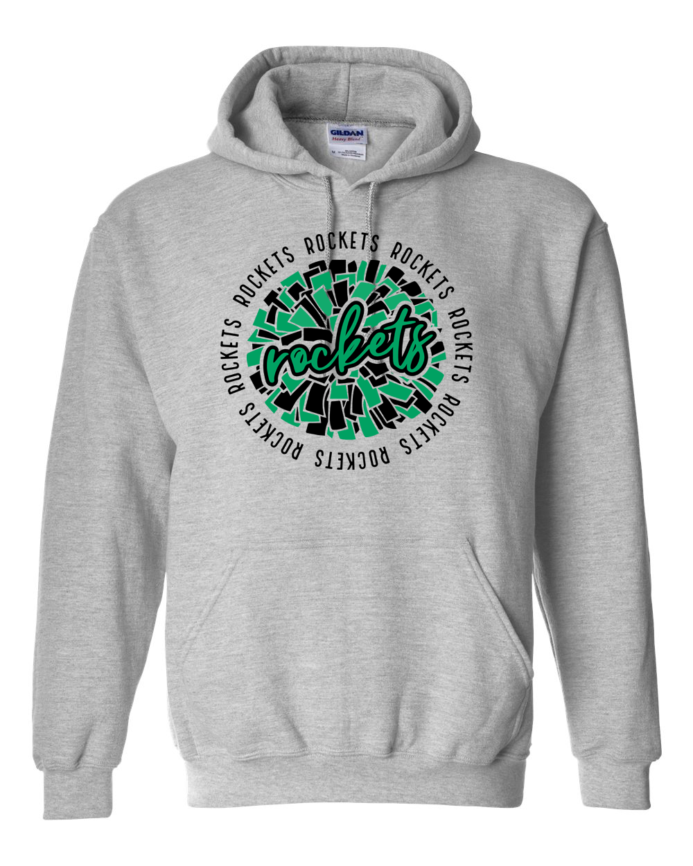 Rock Falls Rockets Repeating Cheer Hoodie | RFHS Spirit Wear