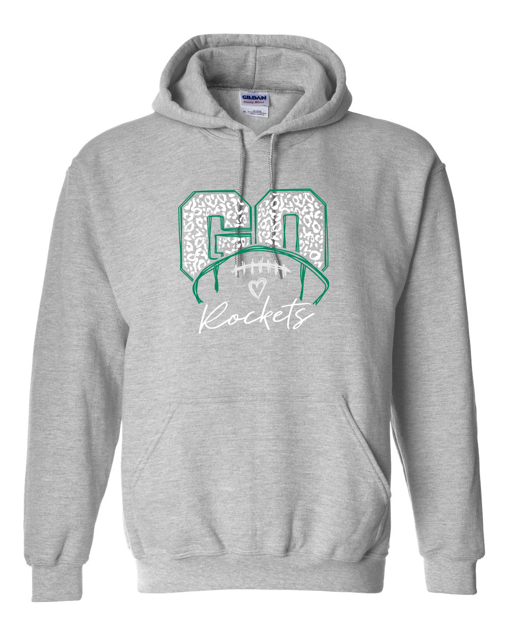 Go Rock Falls Rockets Cheetah Football Hoodie | RFHS Spirit Wear