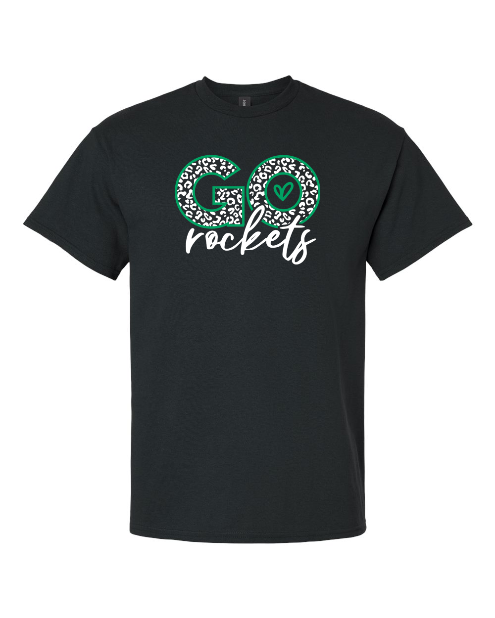 Go Rockets Rock Falls Cheetah Print T-Shirt | RFHS Spirit Wear