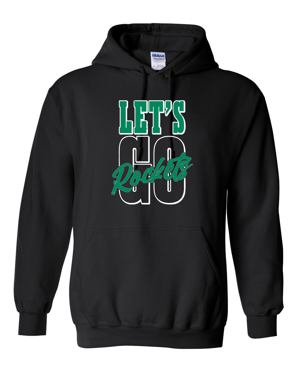 Let's Go Rockets Rock Falls Hoodie | RFHS Spirit Wear