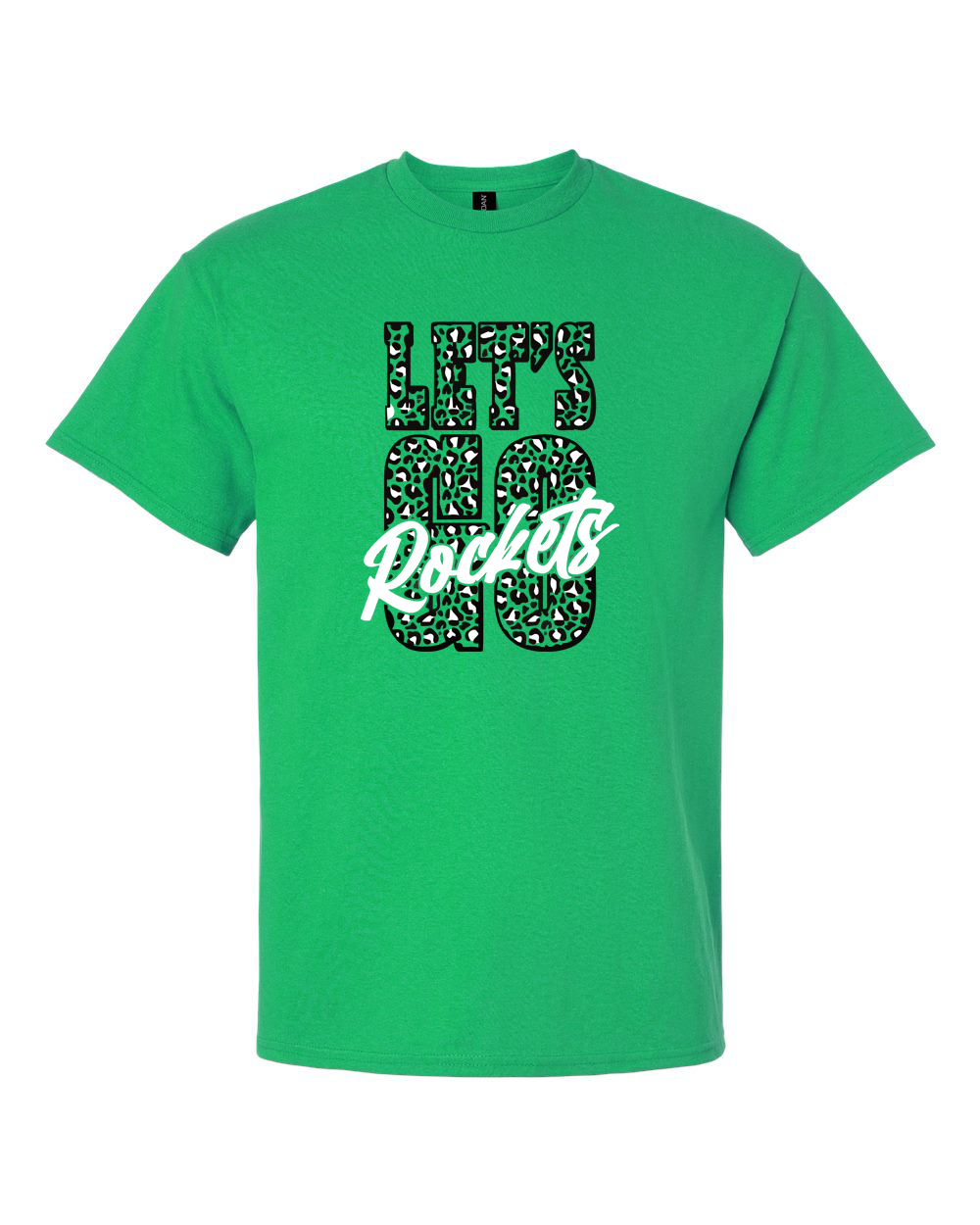 Cheetah Let's Go Rockets Rock Falls T-Shirt | RFHS Spirit Wear