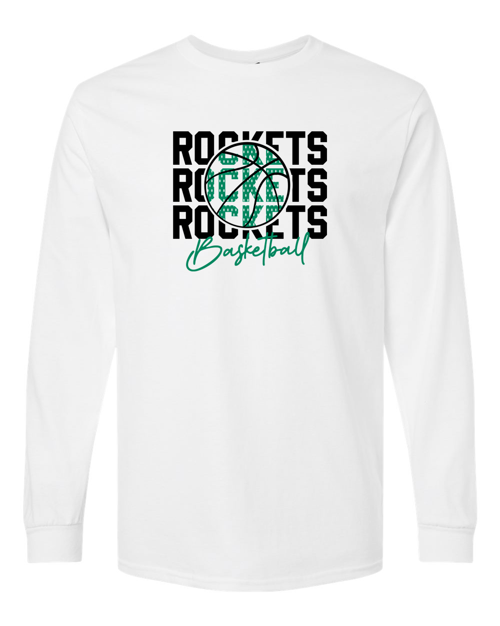 Rock Falls Rockets Basketball Jersey Long Sleeve Shirt | RFHS Spirit Wear