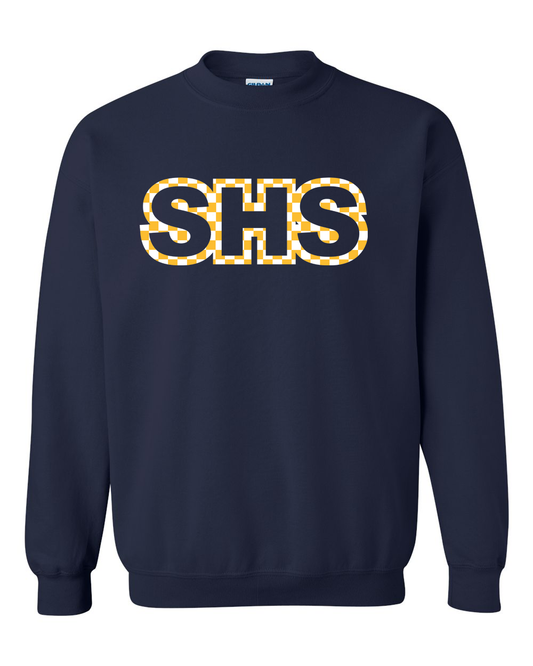 Checker SHS Crewneck Sweatshirt | SHS Spirit Wear