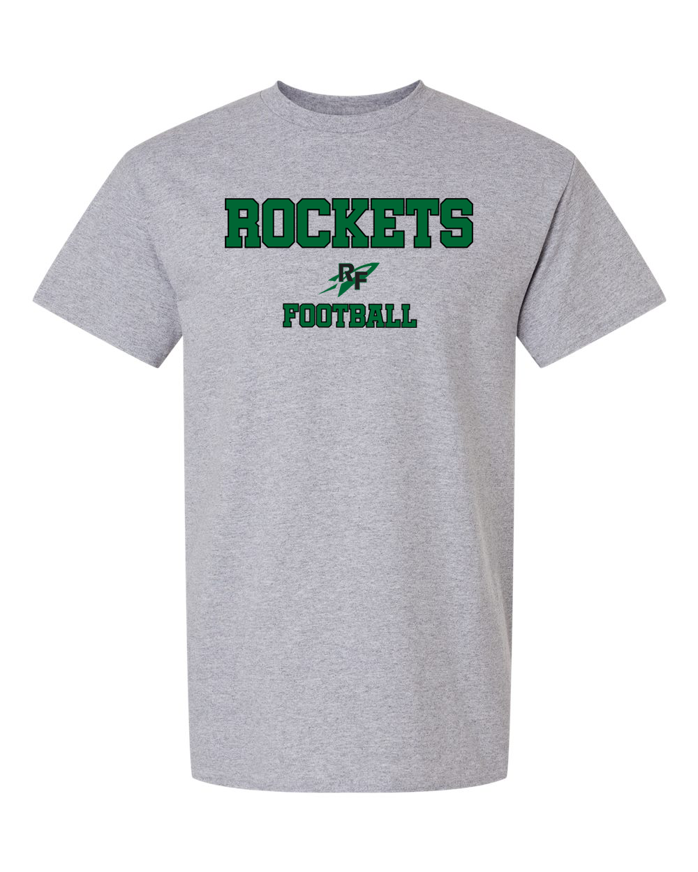 Rock Falls Rockets Logo Football T-Shirt | RFHS Spirit Wear