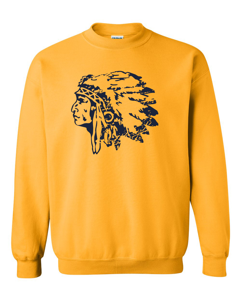 Distressed Warriorhead Crewneck Sweatshirt | SHS Spirit Wear