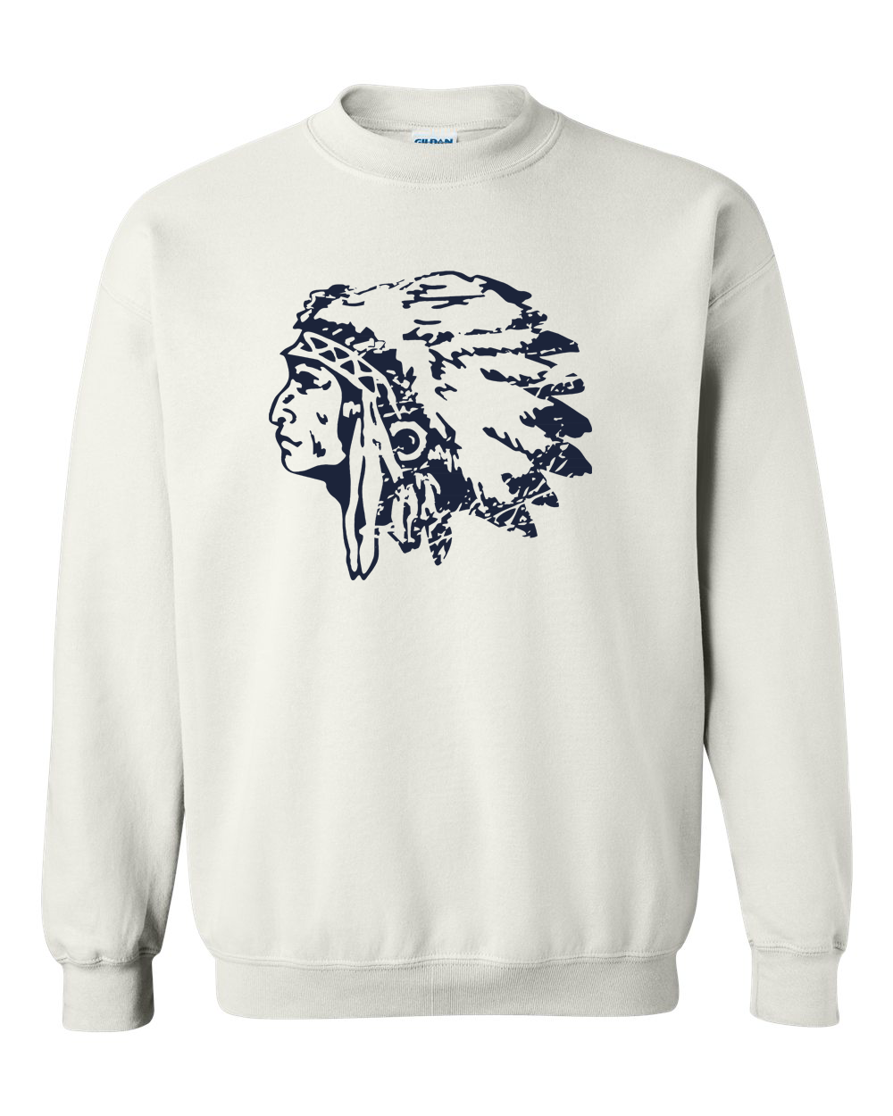 Distressed Warriorhead Crewneck Sweatshirt | SHS Spirit Wear