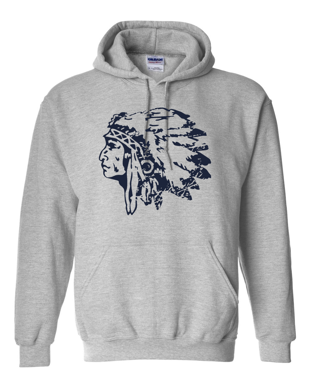 Distressed Warriorhead Hoodie | SHS Spirit Wear