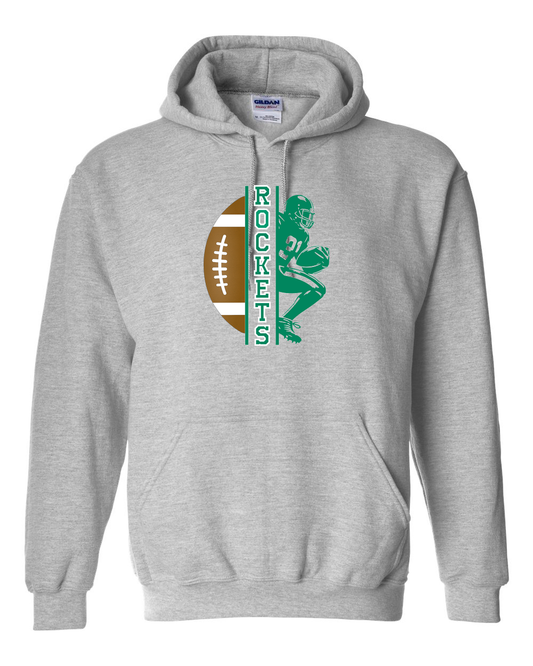 Football Player Rockets Football Hoodie | RFHS Spirit Wear
