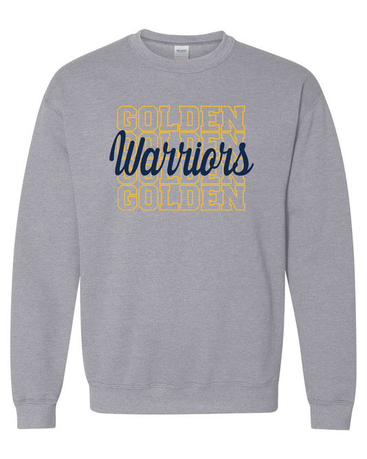 Golden Golden Warriors Crewneck Sweatshirt | SHS Spirit Wear
