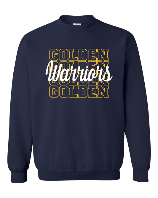 Sterling Golden Warriors Repeat Crewneck Sweatshirt | SHS Spirit Wear