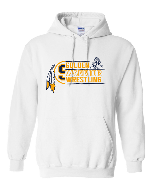 Golden Warrior Wrestling Hoodie | SHS Spirit Wear
