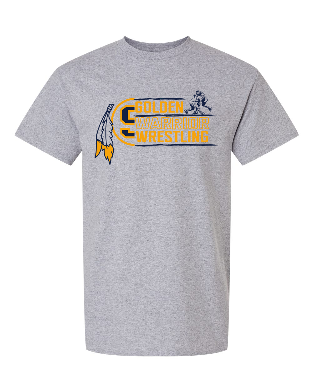 Golden Warrior Wrestling T-Shirt | SHS Spirit Wear