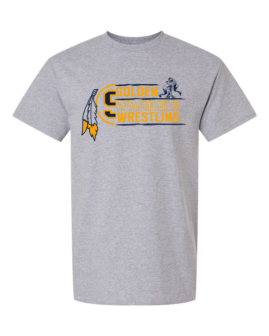 Golden Warrior Wrestling T-Shirt | SHS Spirit Wear