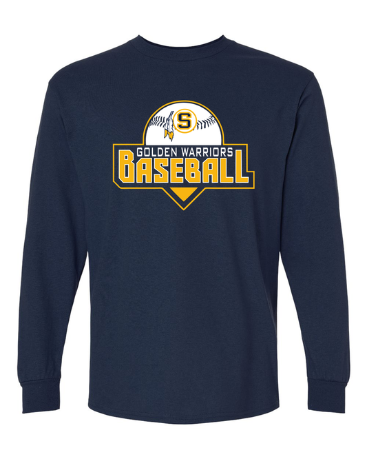 Golden Warriors Baseball Long Sleeve Shirt | SHS Spirit Wear