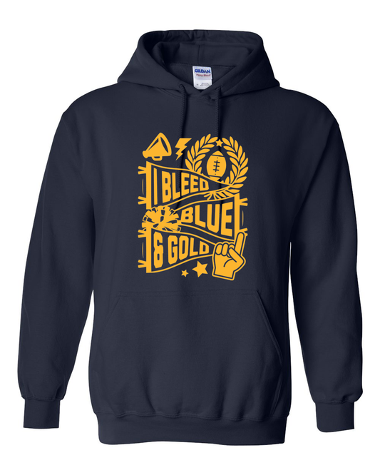 Bleed Blue and Gold Hoodie | SHS Spirit Wear