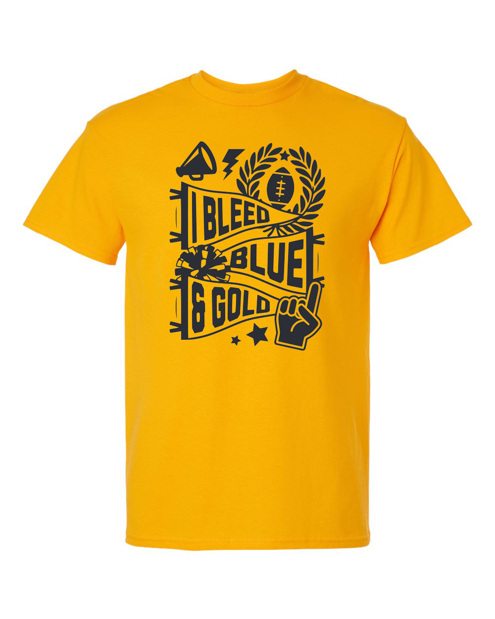 I Bleed Blue & Gold Sterling Warrior T-Shirt | SHS Spirit Wear
