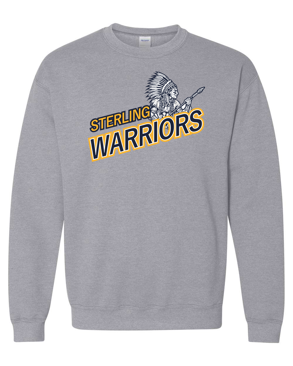 Illustrated Warrior Crewneck Sweatshirt | SHS Spirit Wear