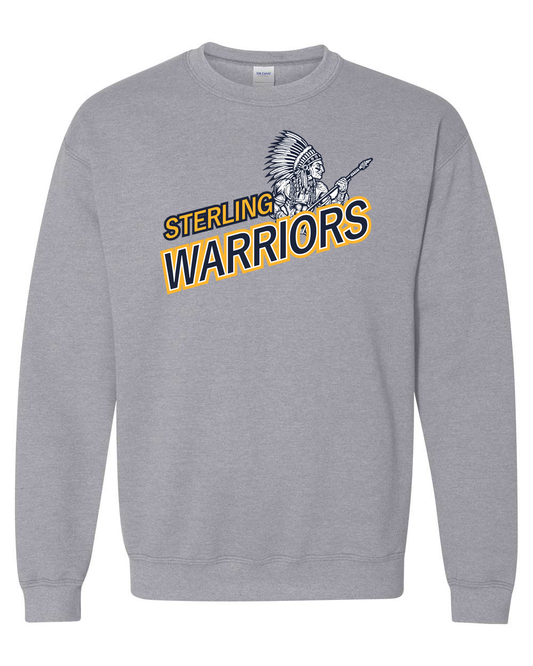 Illustrated Warrior Crewneck Sweatshirt | SHS Spirit Wear
