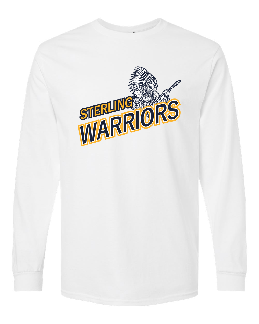 Illustrated Warrior Long Sleeve Shirt | SHS Spirit Wear