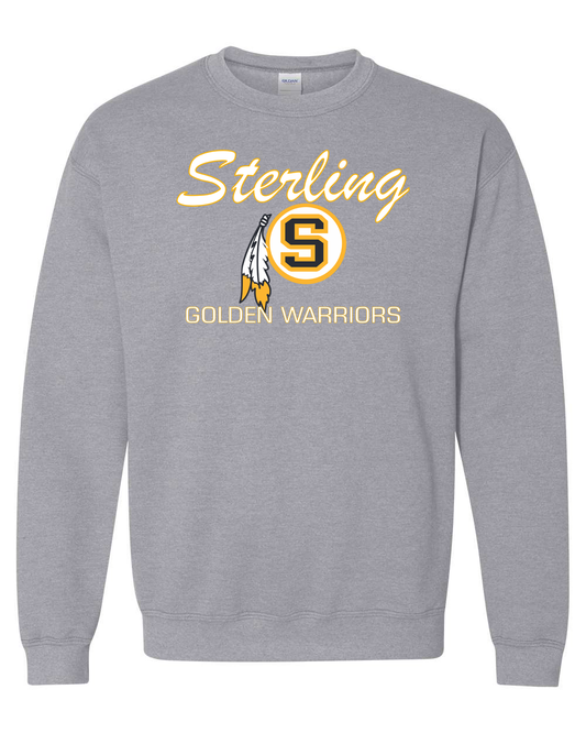 Sterling Golden Warrior SFeather Crewneck Sweatshirt | SHS Spirit Wear