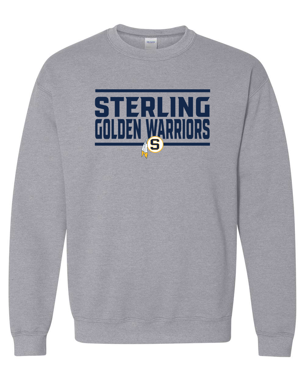 Sterling Golden Warriors SLogo Crewneck Sweatshirt | SHS Spirit Wear