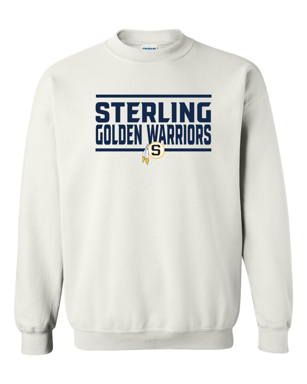 Sterling Golden Warriors SLogo Crewneck Sweatshirt | SHS Spirit Wear