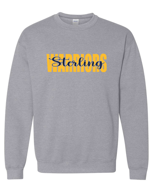 Sterling Script Warriors Crewneck Sweatshirt | SHS Spirit Wear