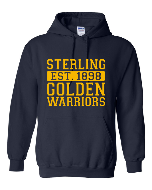 Vintage Golden Warriors Hoodie | SHS Spirit Wear