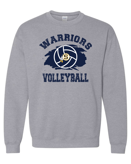 Volleyball Warriors Crewneck Sweatshirt | SHS Spirit Wear