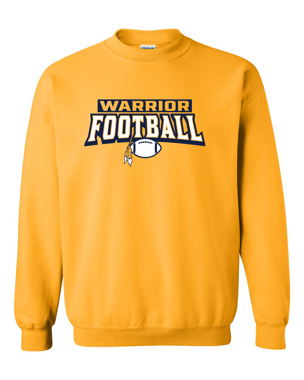 Warrior Football Feather Crewneck Sweatshirt | SHS Spirit Wear