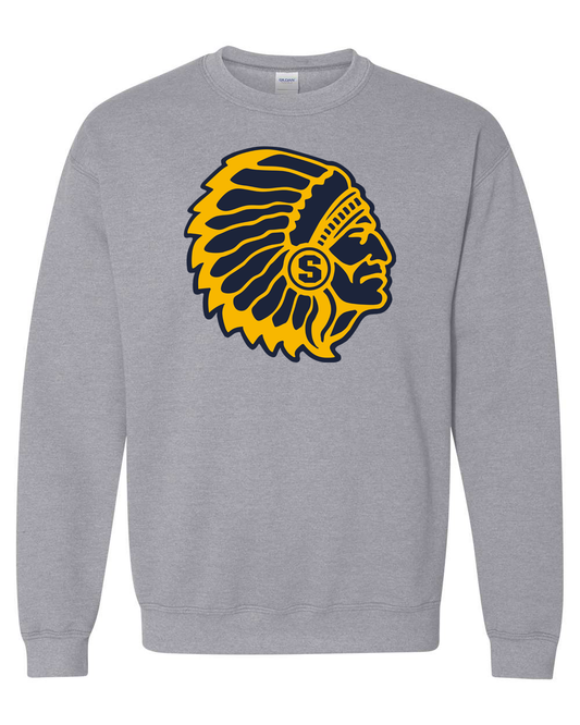 Warrior Head Crewneck Sweatshirt | SHS Spirit Wear