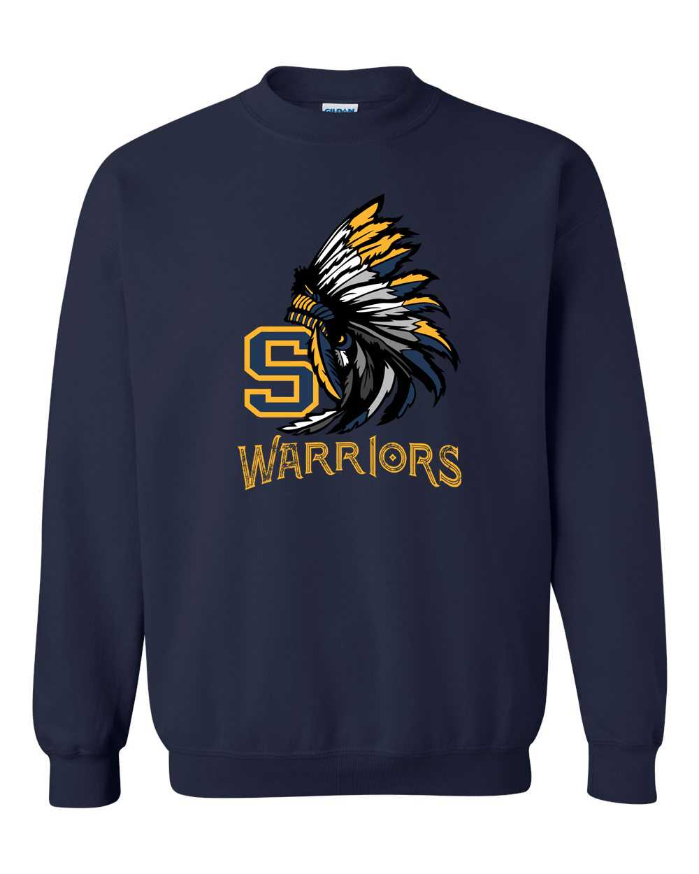 Sterling Warriors Headdress Crewneck Sweatshirt | SHS Spirit Wear