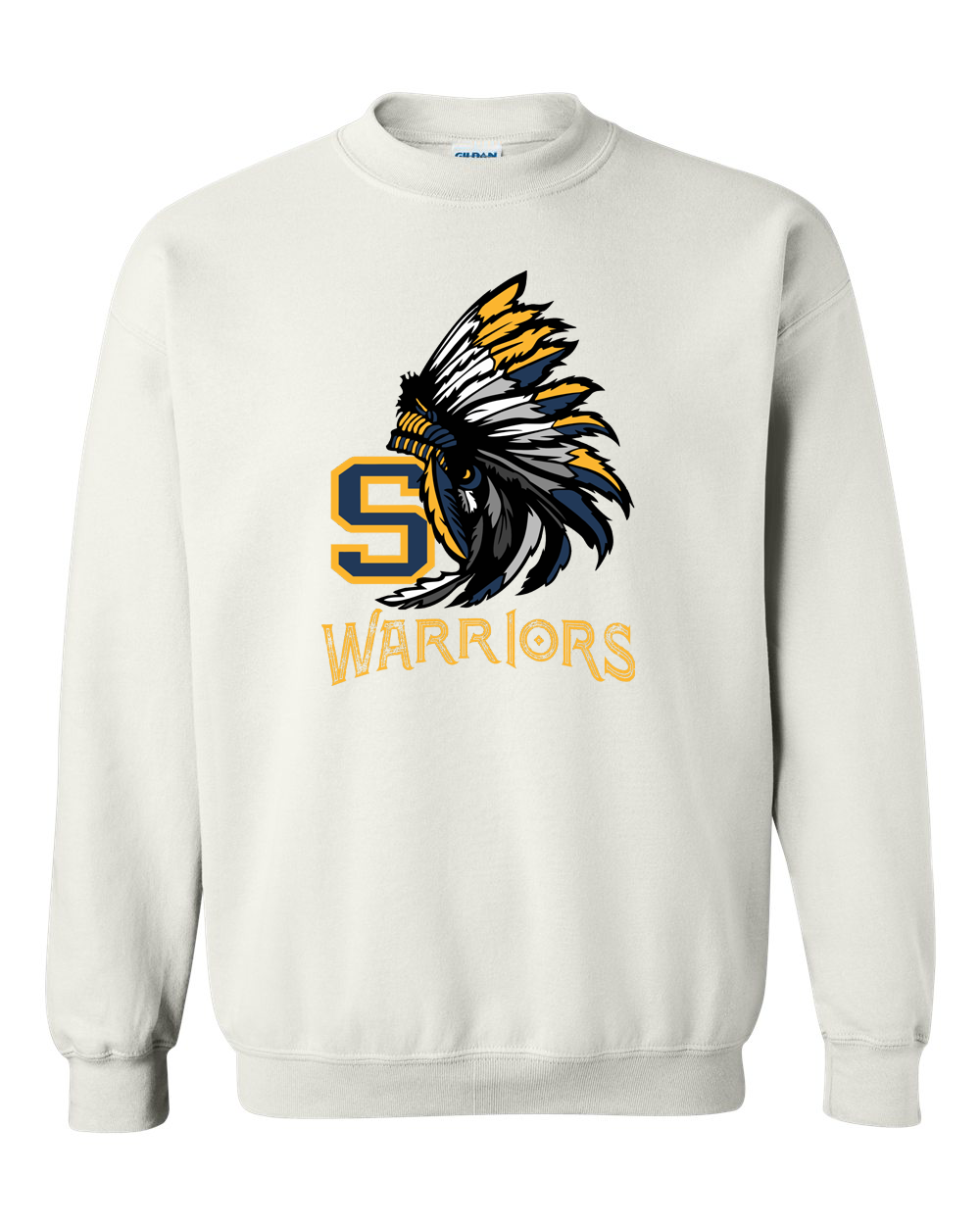 Sterling Warriors Headdress Crewneck Sweatshirt | SHS Spirit Wear