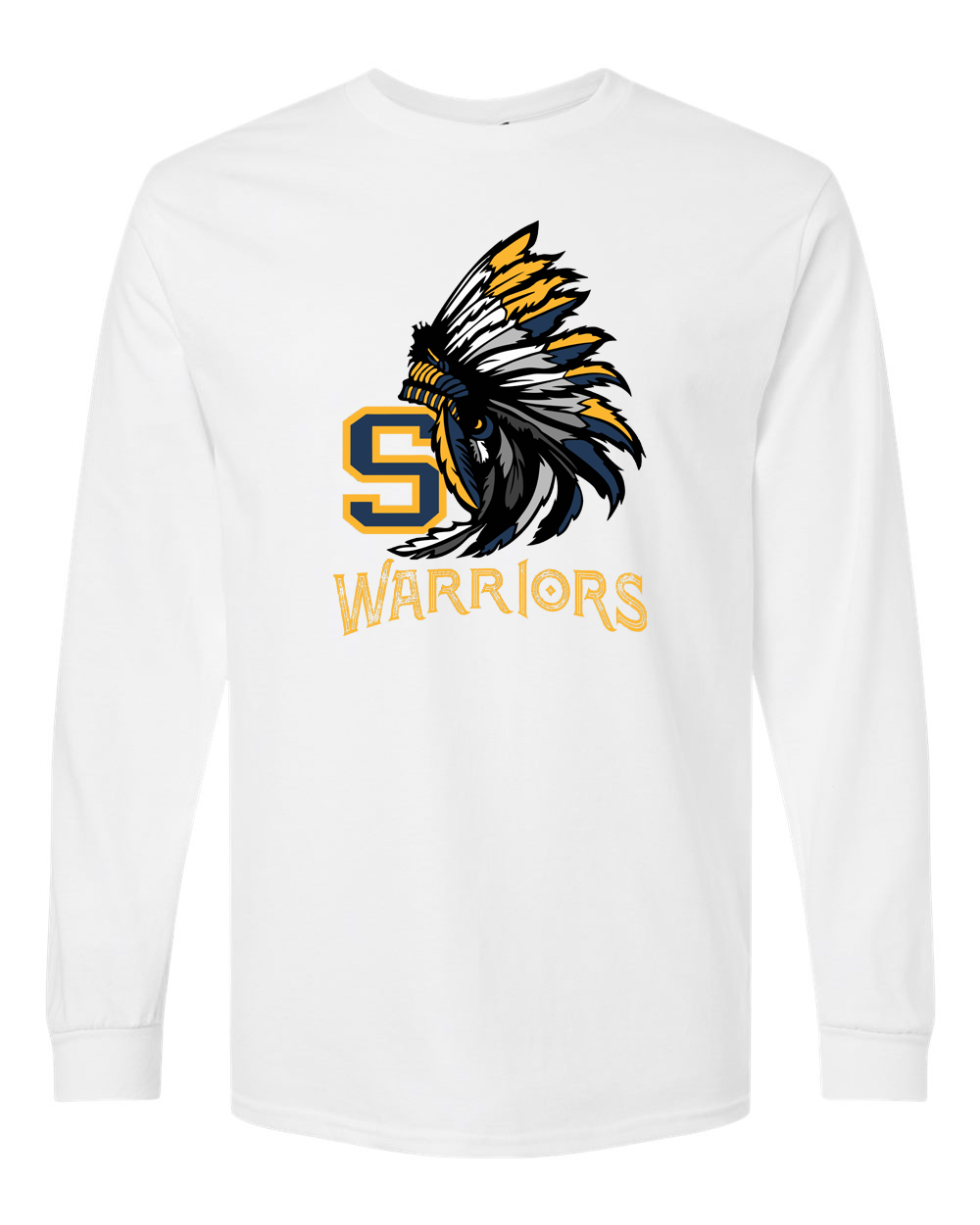 Sterling Warriors Headdress Long Sleeve Shirt | SHS Spirit Wear