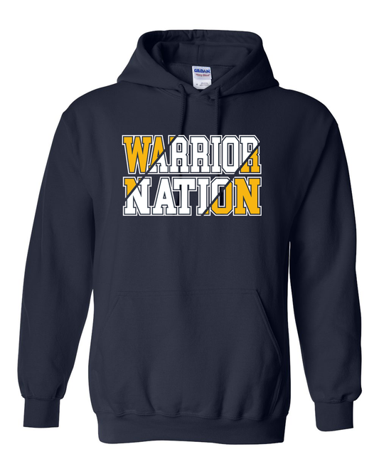 Warrior Nation Colorblock Sterling Hoodie | SHS Spirit Wear