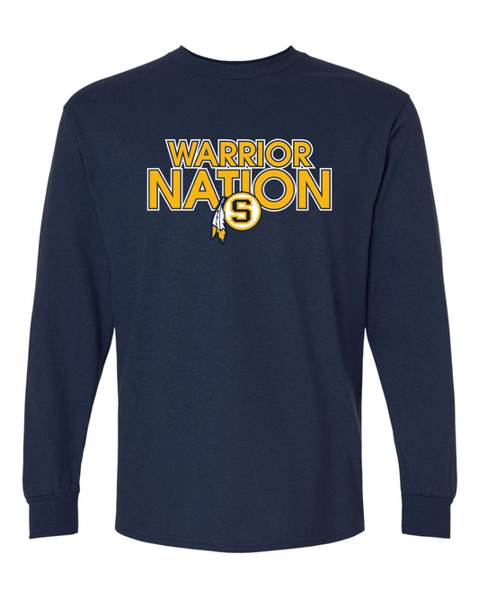 Warrior Nation SFeather Long Sleeve Shirt | SHS Spirit Wear