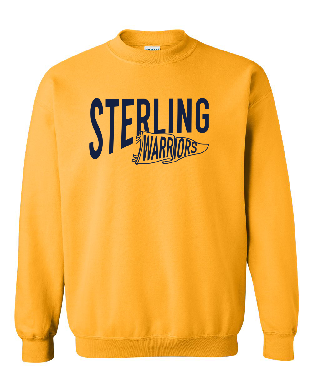 Warrior Pennant Crewneck Sweatshirt | SHS Spirit Wear
