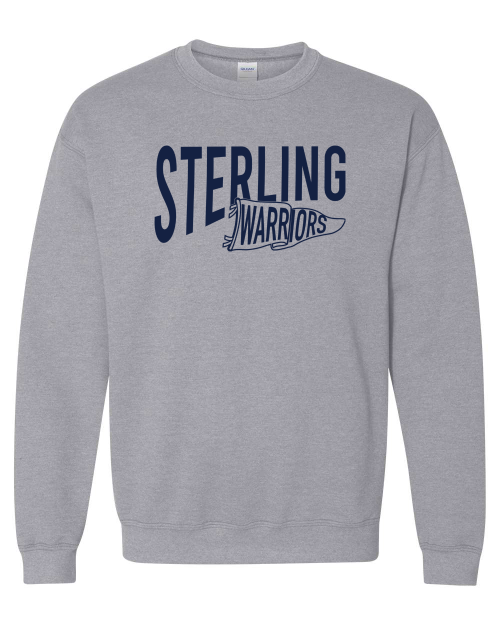 Warrior Pennant Crewneck Sweatshirt | SHS Spirit Wear