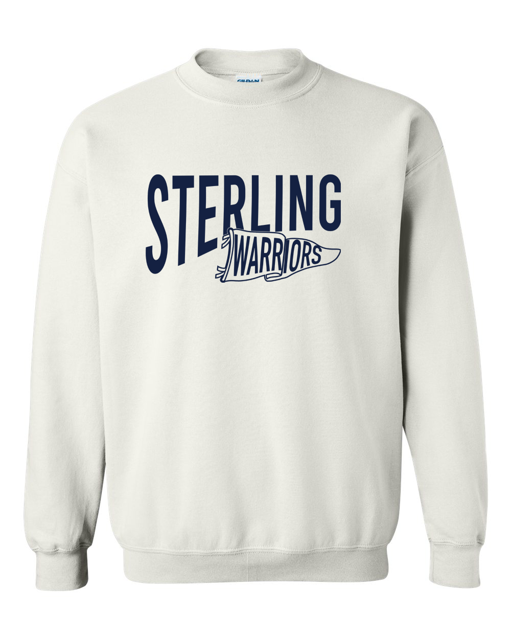 Warrior Pennant Crewneck Sweatshirt | SHS Spirit Wear