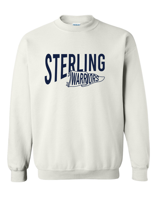 Warrior Pennant Crewneck Sweatshirt | SHS Spirit Wear