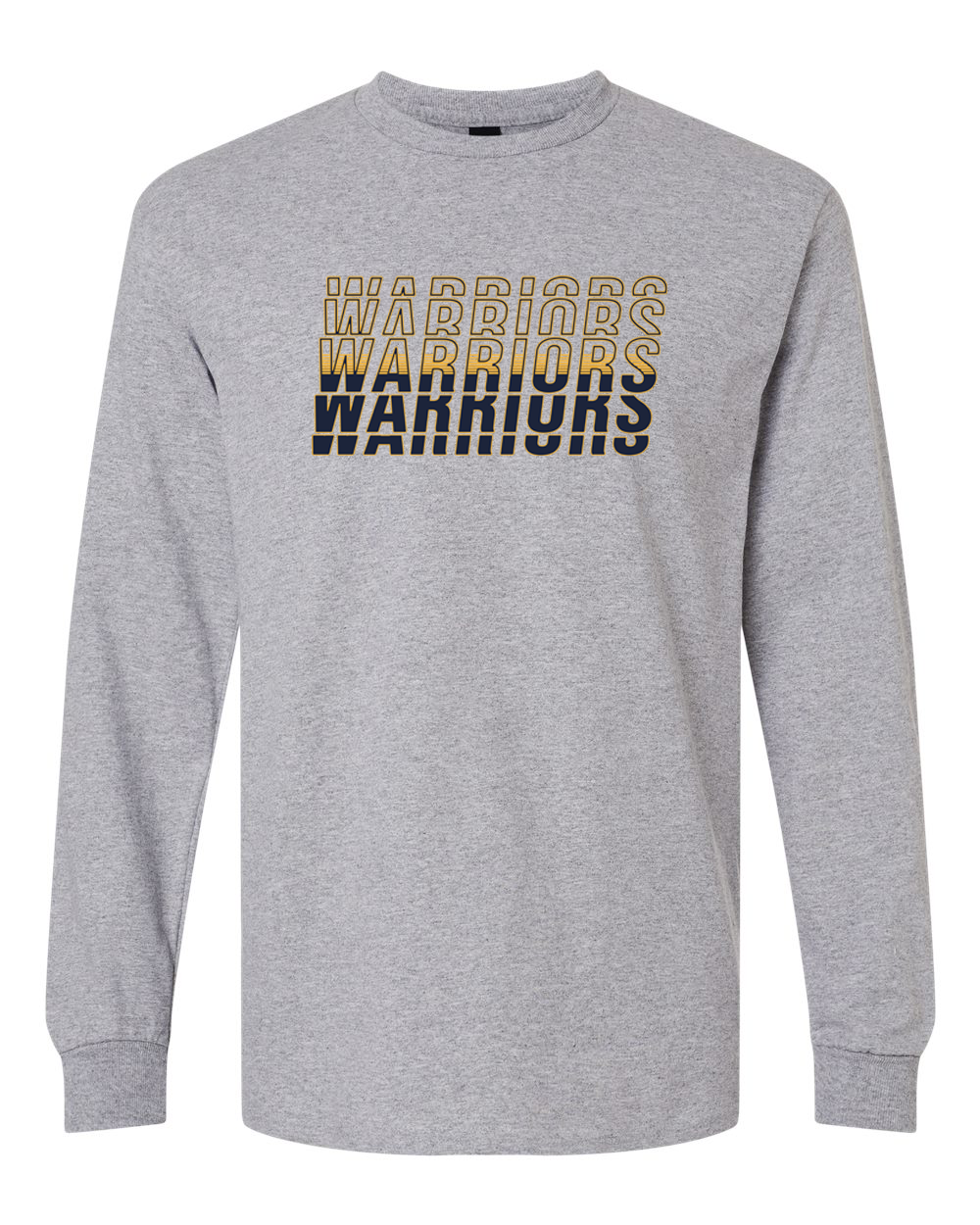 Warriors Repeat Sterling Long Sleeve Shirt | SHS Spirit Wear