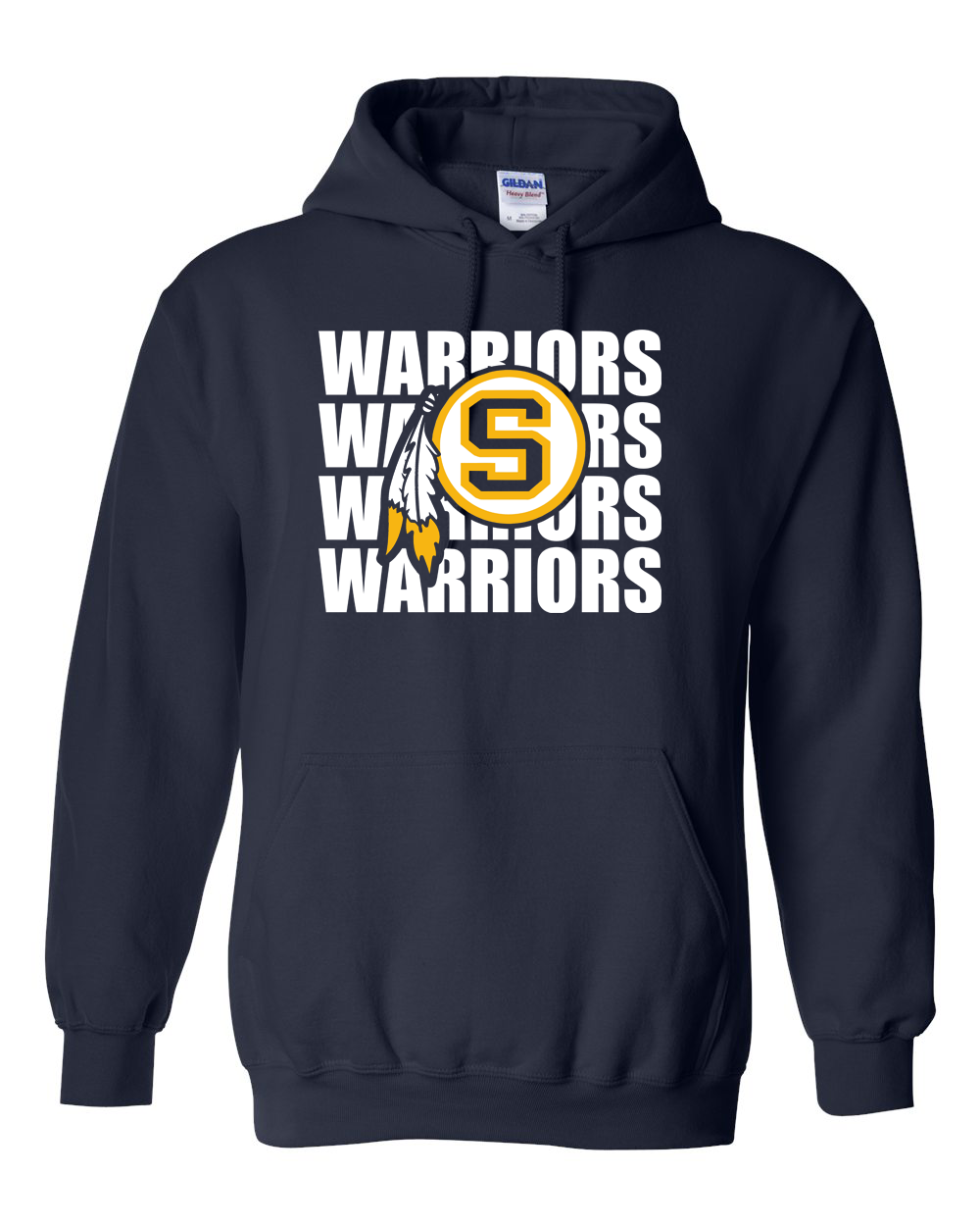 Warriors Repeat Sterling S Logo Hoodie | SHS Spirit Wear
