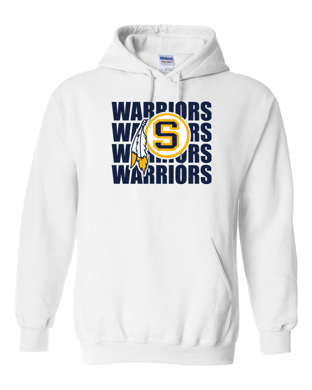 Warriors Repeat Sterling S Logo Hoodie | SHS Spirit Wear